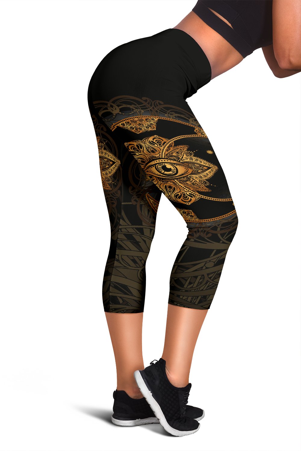 Sun Moon Mandala Third Eye Women Capris