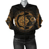 Sun Moon Mandala Third Eye Women Casual Bomber Jacket