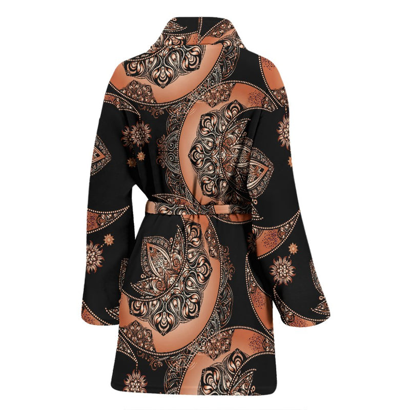 Sun Moon Mandala Women Bath Robe