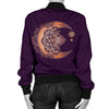 Sun Moon Mandala Women Casual Bomber Jacket