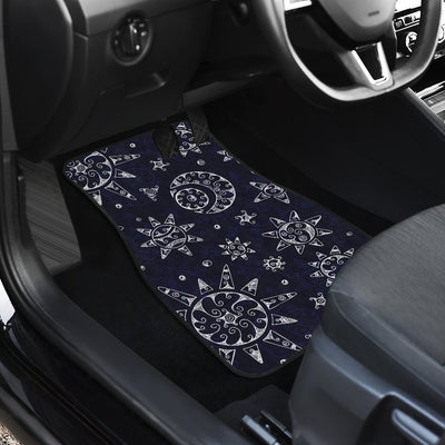 Sun Moon Pattern Car Floor Mats