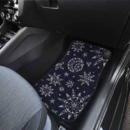 Sun Moon Pattern Car Floor Mats