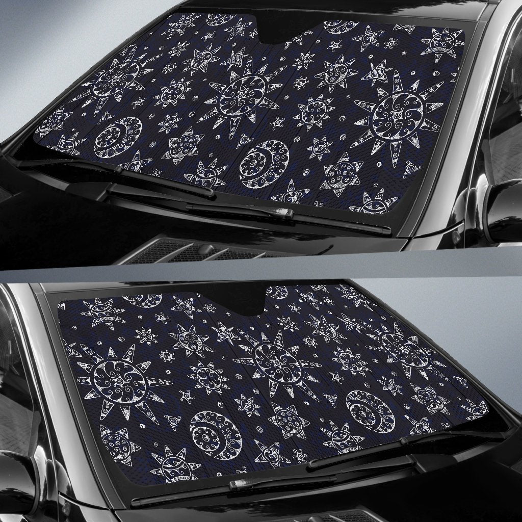 Sun Moon Pattern Car Sun Shade-JorJune