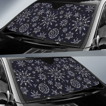Sun Moon Pattern Car Sun Shade-JorJune