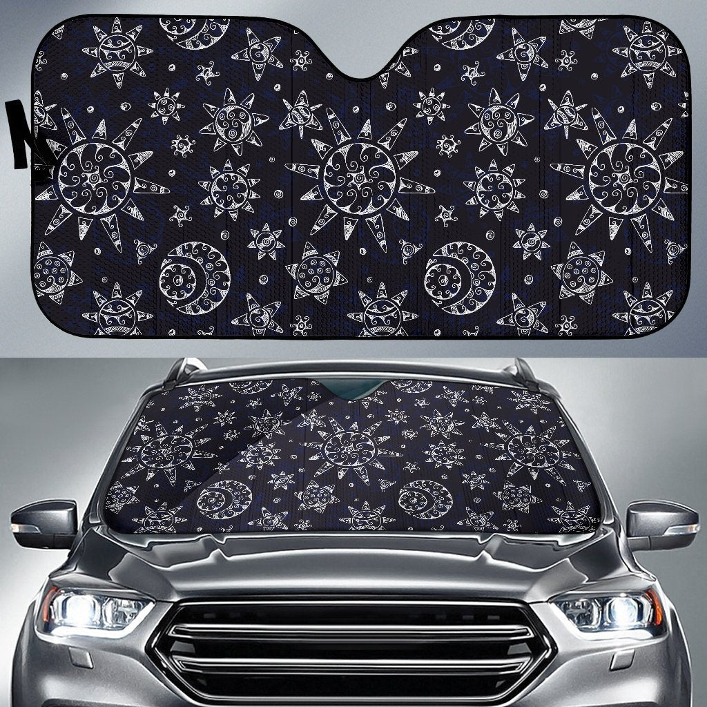 Sun Moon Pattern Car Sun Shade-JorJune