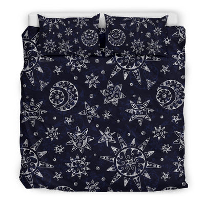 Sun Moon Pattern Duvet Cover Bedding Set