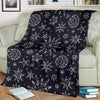 Sun Moon Pattern Fleece Blanket