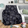 Sun Moon Pattern Fleece Blanket