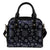 Sun Moon Pattern Leather Shoulder Handbag