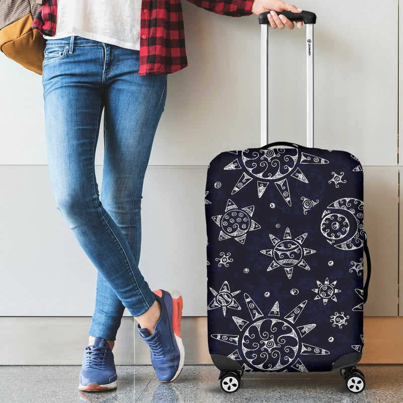 Sun Moon Pattern Luggage Cover Protector