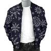 Sun Moon Pattern Men Casual Bomber Jacket