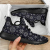 Sun Moon Pattern Mesh Knit Sneakers Shoes