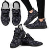 Sun Moon Pattern Mesh Knit Sneakers Shoes