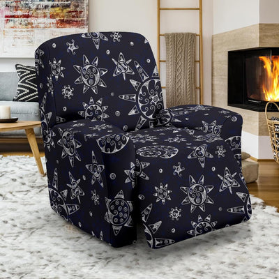 Sun Moon Pattern Recliner Slipcover-JORJUNE.COM