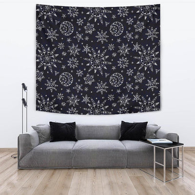 Sun Moon Pattern Tapestry