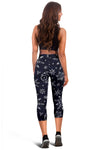 Sun Moon Pattern Women Capris