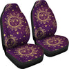 Sun Moon Star Design Themed Print Universal Fit Car Seat Covers-JorJune