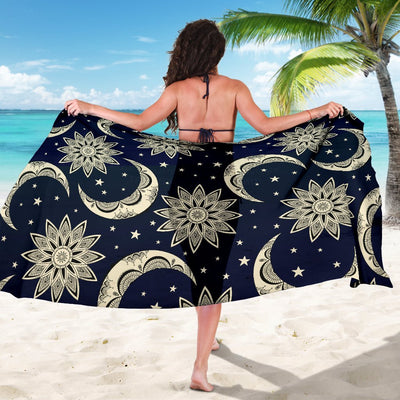 Sun Moon Star Beach Sarong Pareo Wrap