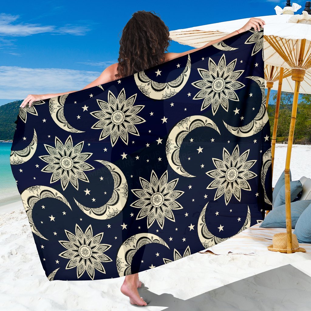 Sun Moon Star Beach Sarong Pareo Wrap