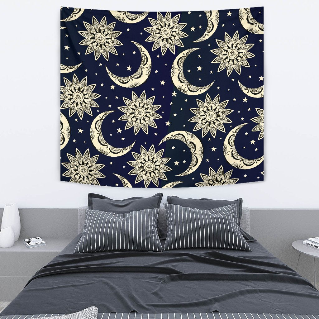 Moon and star discount tapestry