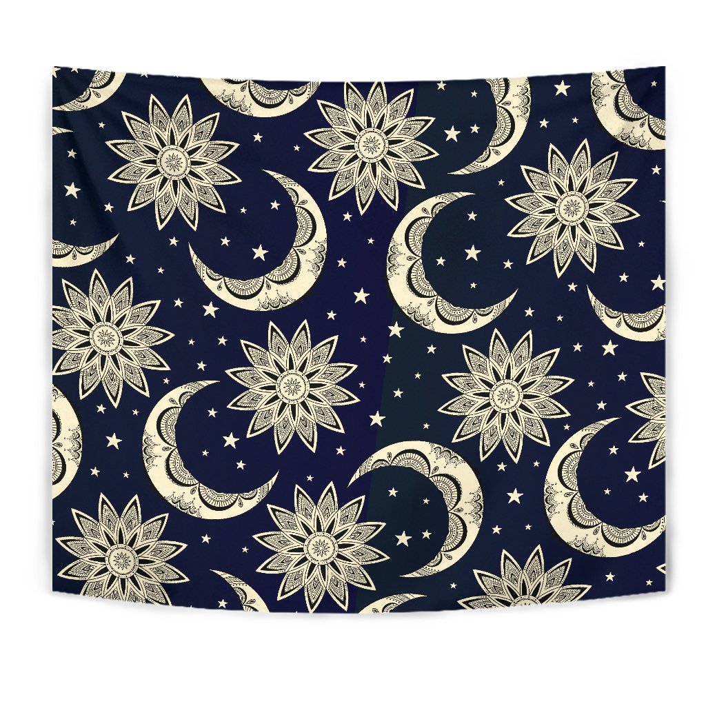 Sun Moon Star Wall Tapestry