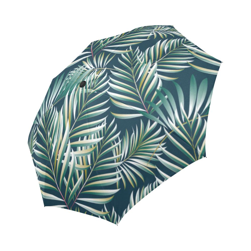 Sun Spot Tropical Palm Automatic Foldable Umbrella