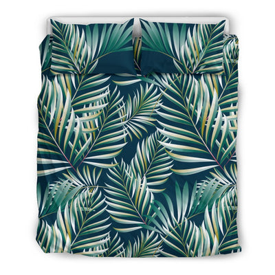 Sun Spot Tropical Palm Leaves Duvet Cover Bedding Set