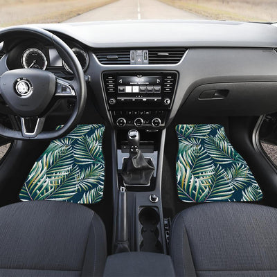 Sun Spot Tropical Palm Leaves hower Curtain Front and Back Car Floor Mats