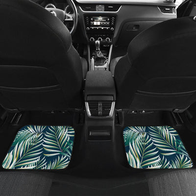 Sun Spot Tropical Palm Leaves hower Curtain Front and Back Car Floor Mats