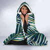 Sun Spot Tropical Palm Leaves hower Curtain Hooded Blanket-JORJUNE.COM