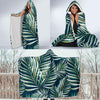 Sun Spot Tropical Palm Leaves hower Curtain Hooded Blanket-JORJUNE.COM