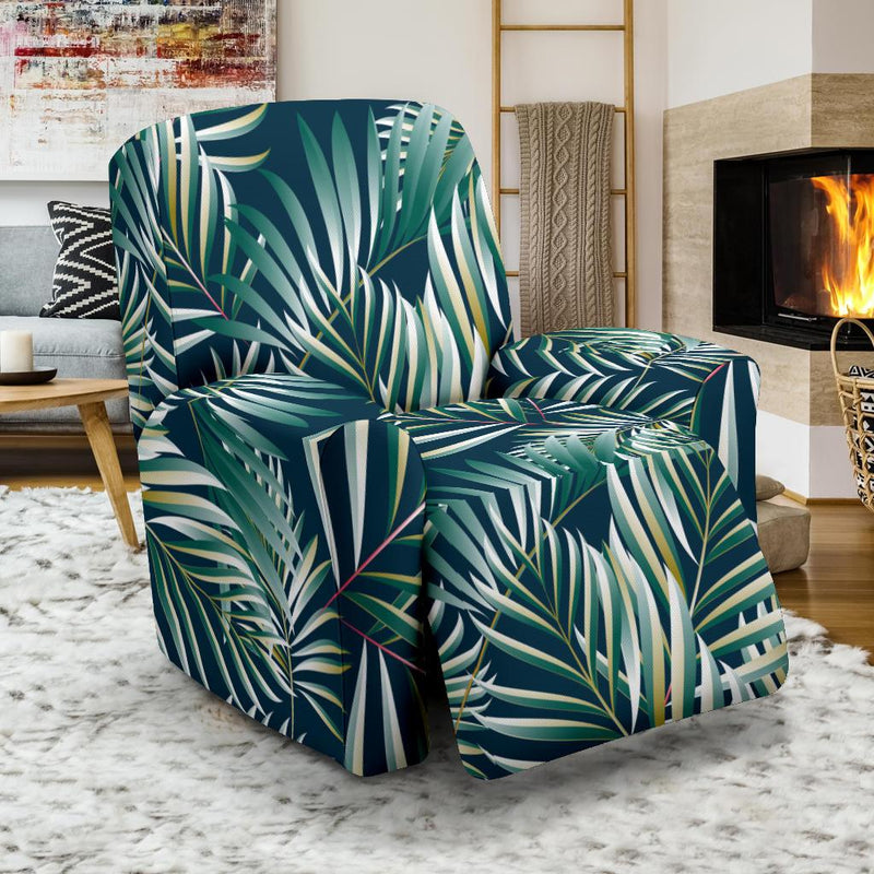 Sun Spot Tropical Palm Leaves hower Curtain Recliner Slipcover-JORJUNE.COM