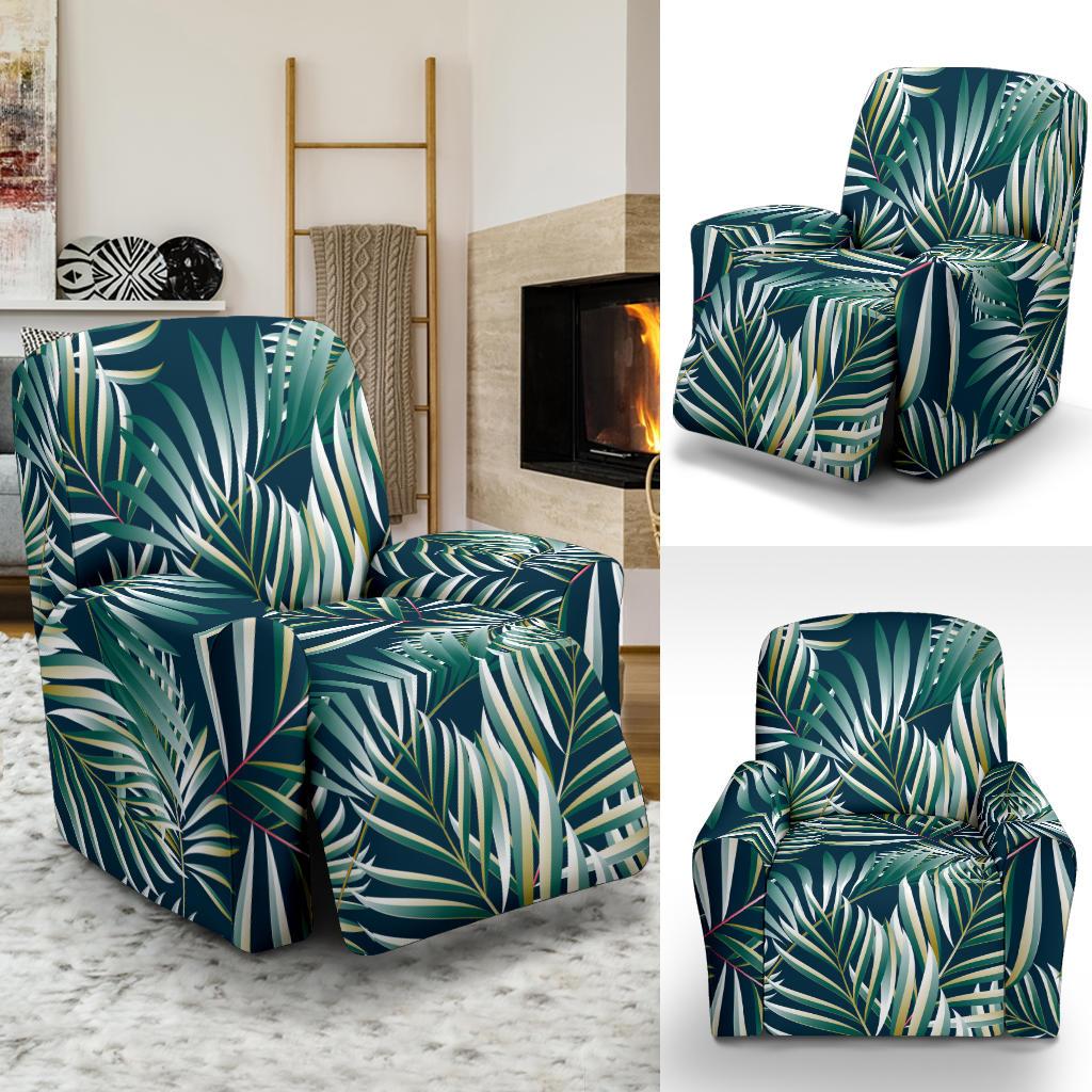 Sun Spot Tropical Palm Leaves hower Curtain Recliner Slipcover-JORJUNE.COM