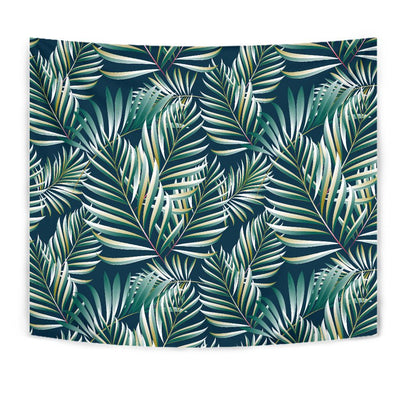 Sun Spot Tropical Palm Leaves hower Curtain Tapestry