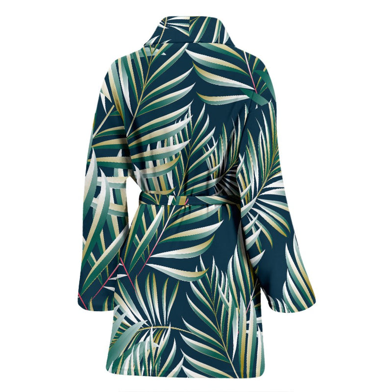 Sun Spot Tropical Palm Leaves hower Curtain Women Bath Robe