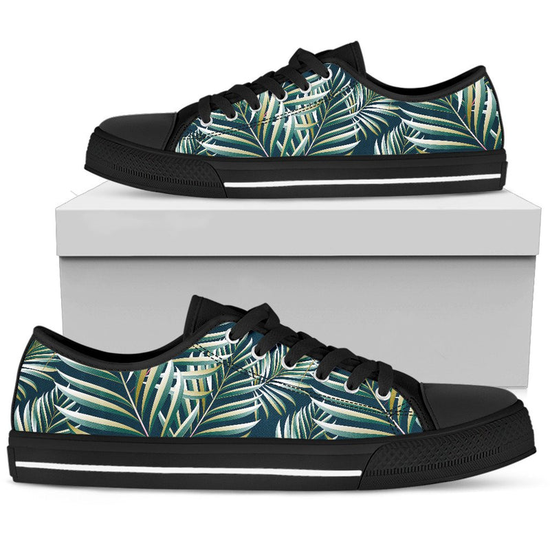 Sun Spot Tropical Palm Leaves Men Low Top Shoes