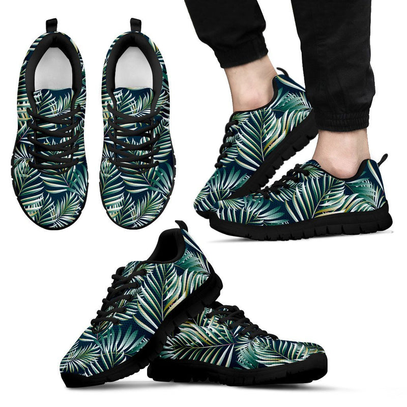 Sun Spot Tropical Palm Leaves Men Sneakers