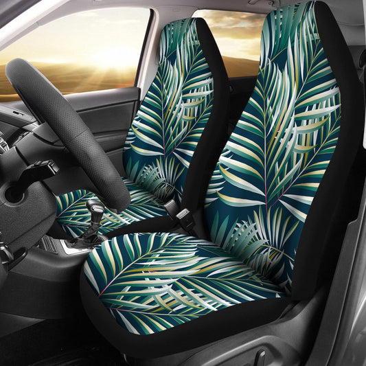 Sun Spot Tropical Palm Leaves Universal Fit Car Seat Covers