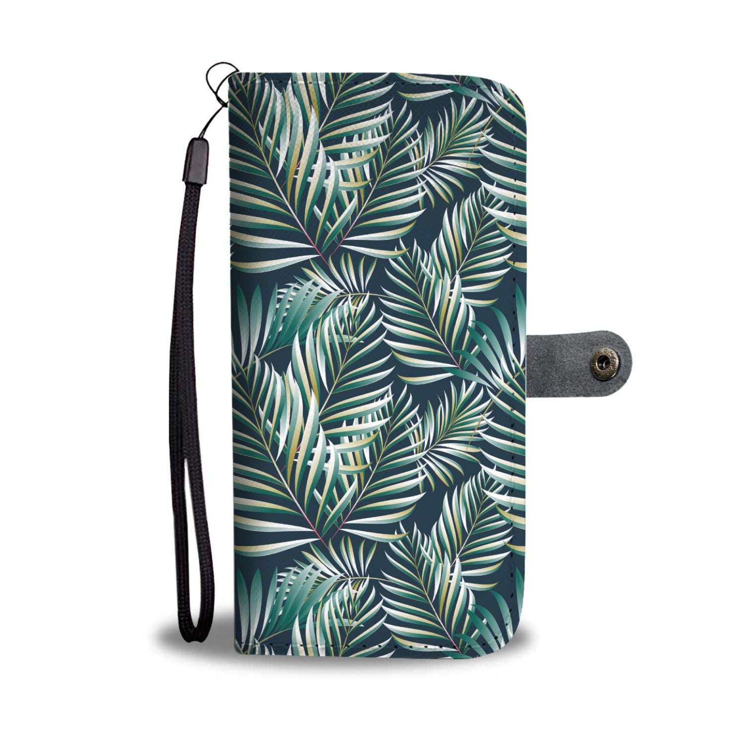 Sun Spot Tropical Palm Leaves Wallet Phone Case