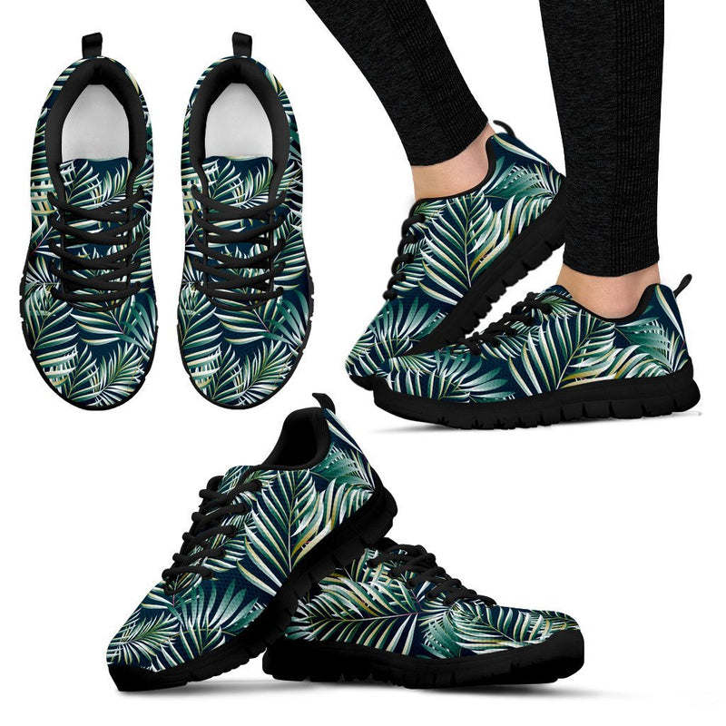 Sun Spot Tropical Palm Leaves Women Sneakers