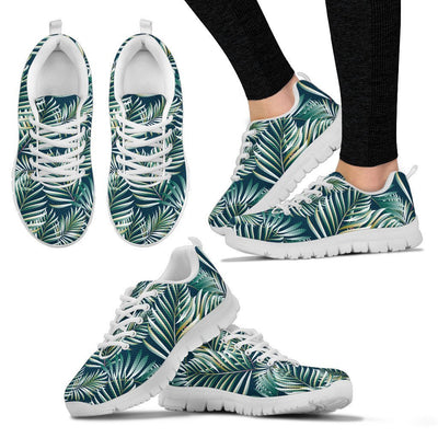 Sun Spot Tropical Palm Leaves Women Sneakers