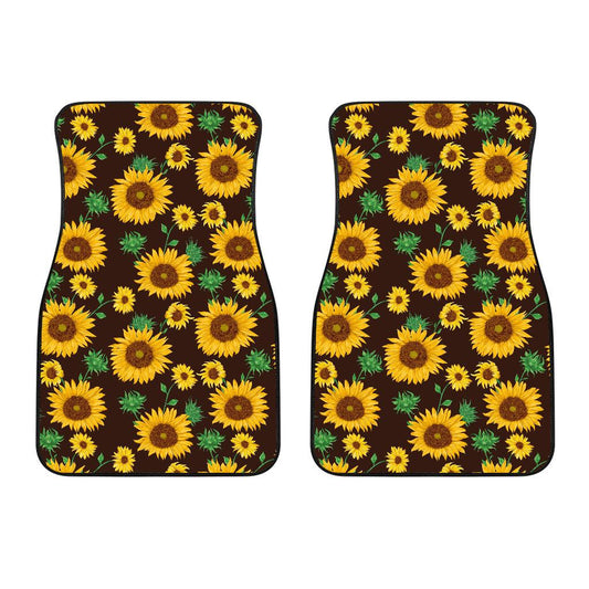 Sunflower Pattern Print Design SF01 Car Floor Mats-JORJUNE.COM