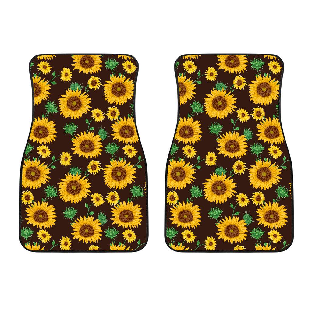 Sunflower Pattern Print Design SF01 Car Floor Mats-JORJUNE.COM