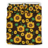 Sunflower Pattern Print Design SF01 Duvet Cover Bedding Set-JORJUNE.COM