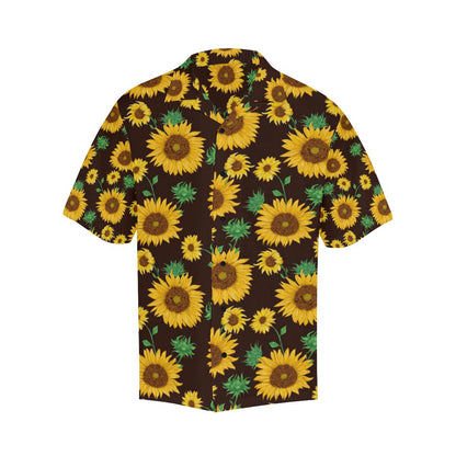 Sunflower Pattern Print Design SF01 Men Hawaiian Shirt-JorJune