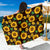 Sunflower Pattern Print Design SF01 Sarong Pareo Wrap-JORJUNE.COM