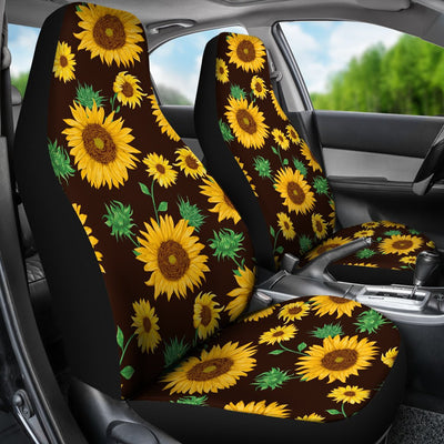 Sunflower Pattern Print Design SF01 Universal Fit Car Seat Covers-JorJune