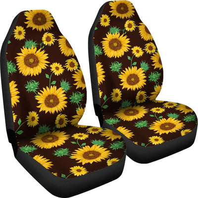 Sunflower Pattern Print Design SF01 Universal Fit Car Seat Covers-JorJune