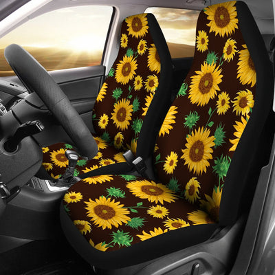 Sunflower Pattern Print Design SF01 Universal Fit Car Seat Covers-JorJune