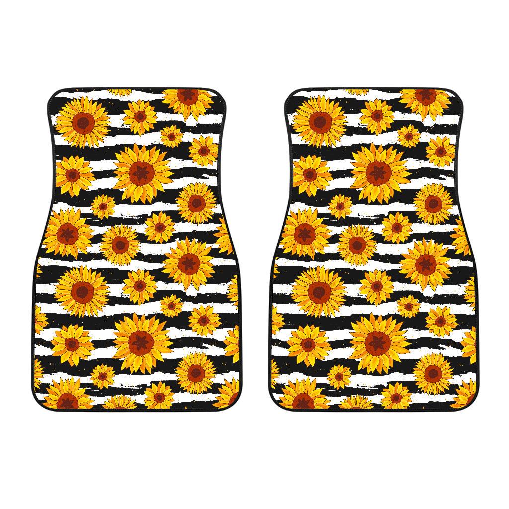 Sunflower Pattern Print Design SF010 Car Floor Mats-JORJUNE.COM
